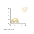 Vintage Bicycle 18KT Gold Plated Pendant