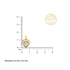 Eternal Heart 18KT Gold Plated Pendant