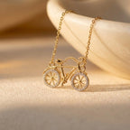 Vintage Bicycle 18KT Gold Plated Pendant