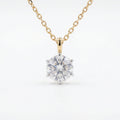 Gold Classic Solitaire Pendant
