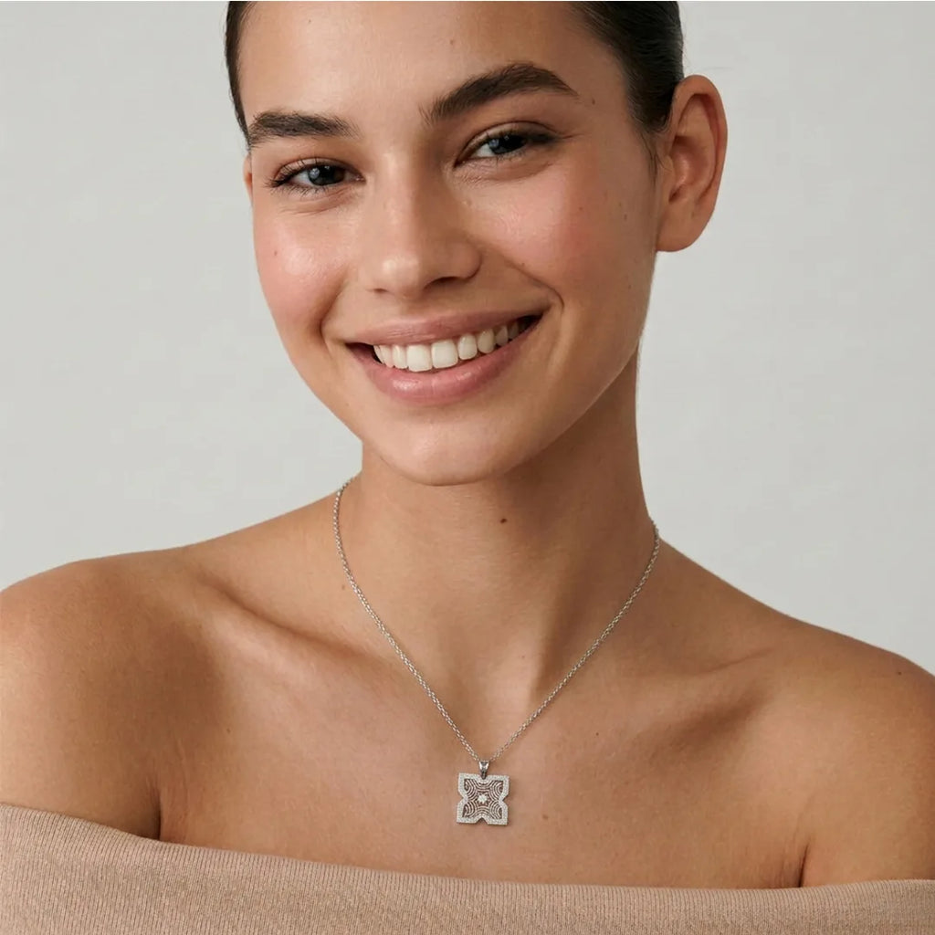 Silver Celestial Prism CZ Pendant