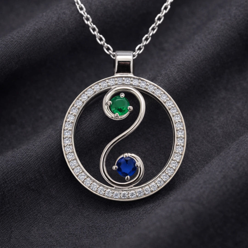 Silver Harmony Orbit CZ Pendant
