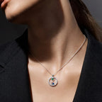 Silver Harmony Orbit CZ Pendant