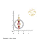 Gold Mosaic Halo Pendant