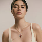 Gold Mosaic Halo Pendant