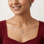 Gold Emerald Orbit Pendant