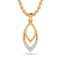 Gold Marquise Cascade Pendant
