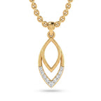 Gold Marquise Cascade Pendant