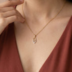 Gold Marquise Cascade Pendant