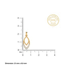 Gold Marquise Cascade Pendant