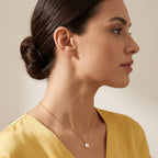 Gold Pearl Link Pendant