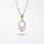 Gold Aura Circle Pendant