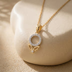 Gold Aura Circle Pendant