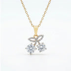 Gold Cherry Sparkle Pendant