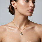 Gold Cherry Sparkle Pendant