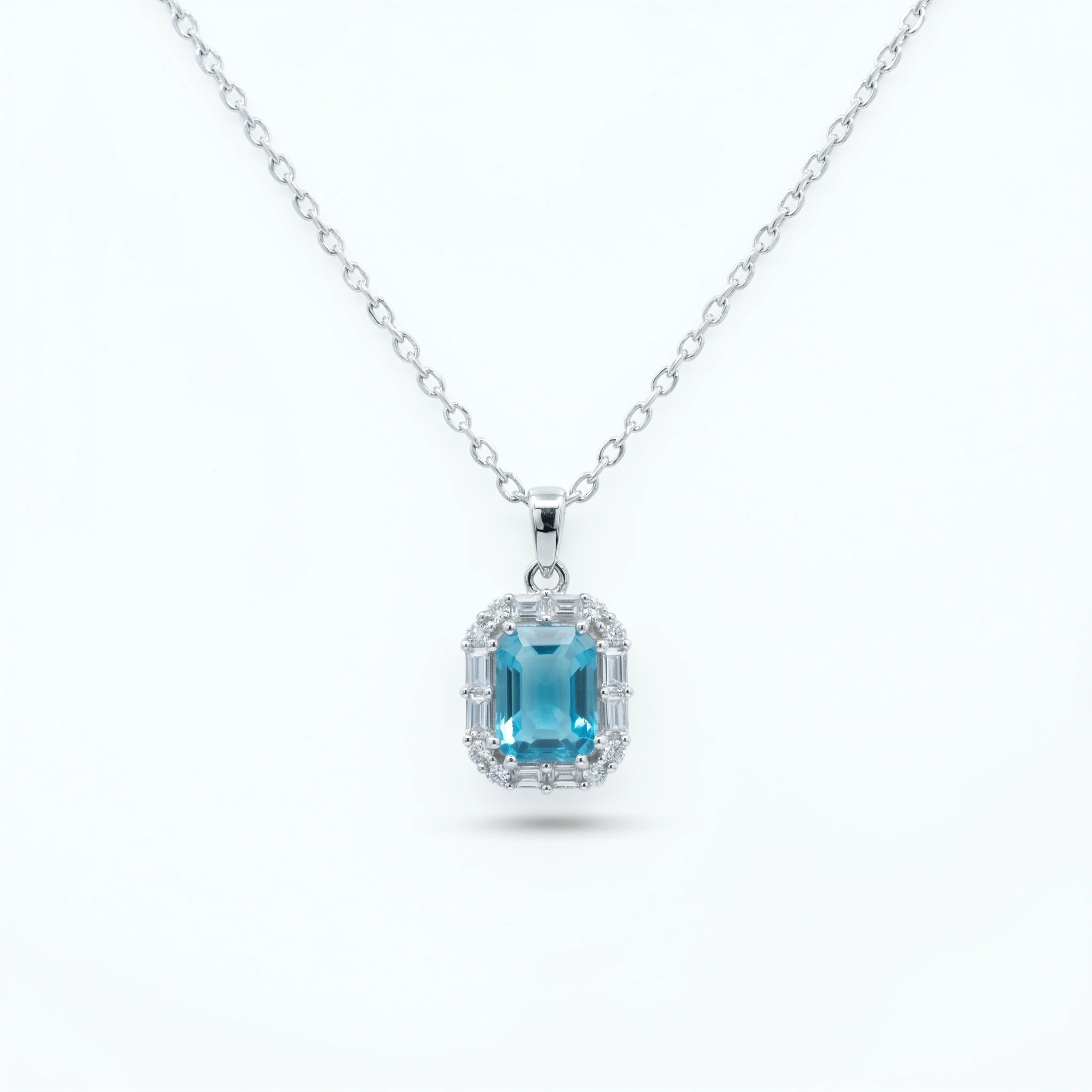 Silver Ocean Halo Pendant