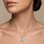 Silver Ocean Halo Pendant