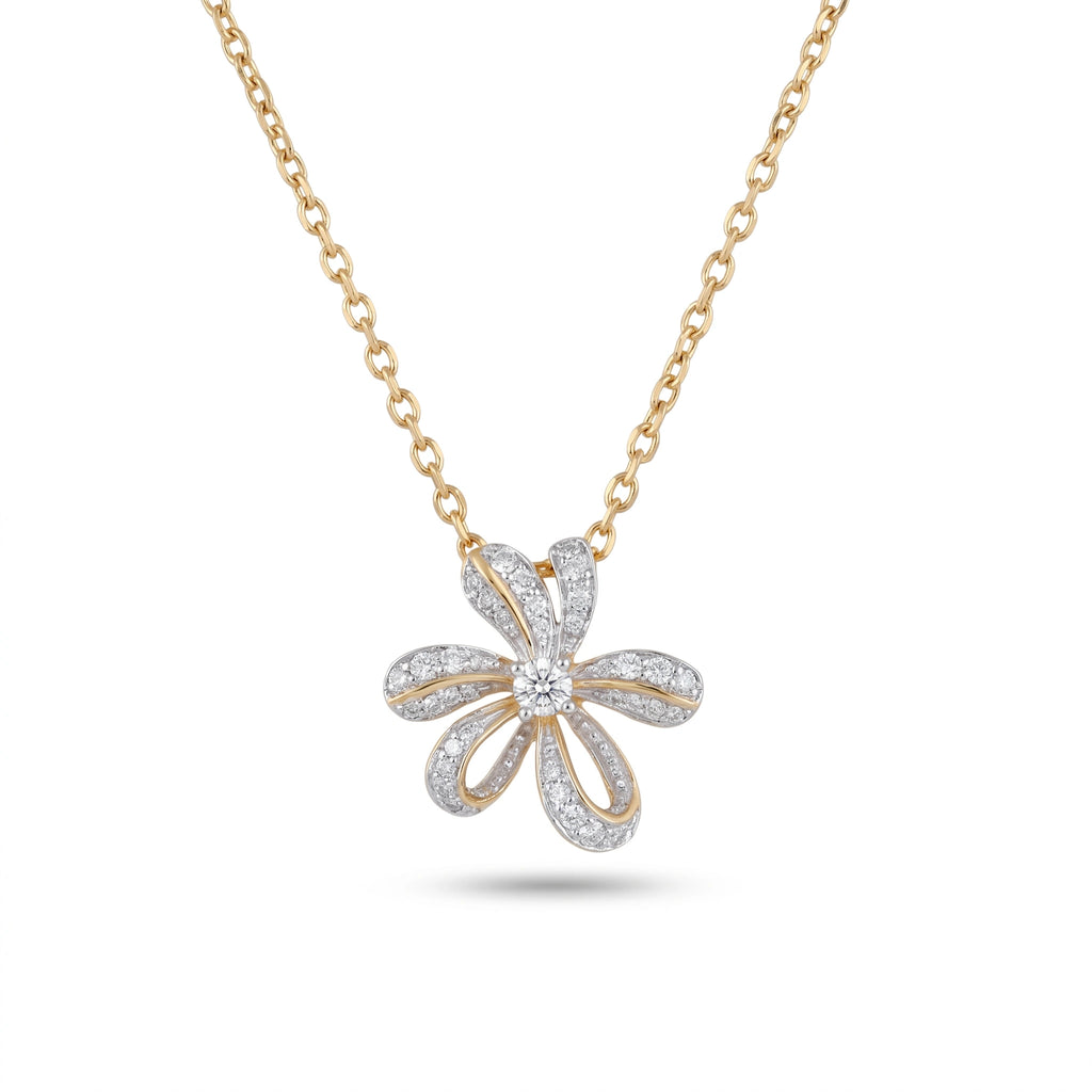 Gold Bloom Flower Pendant