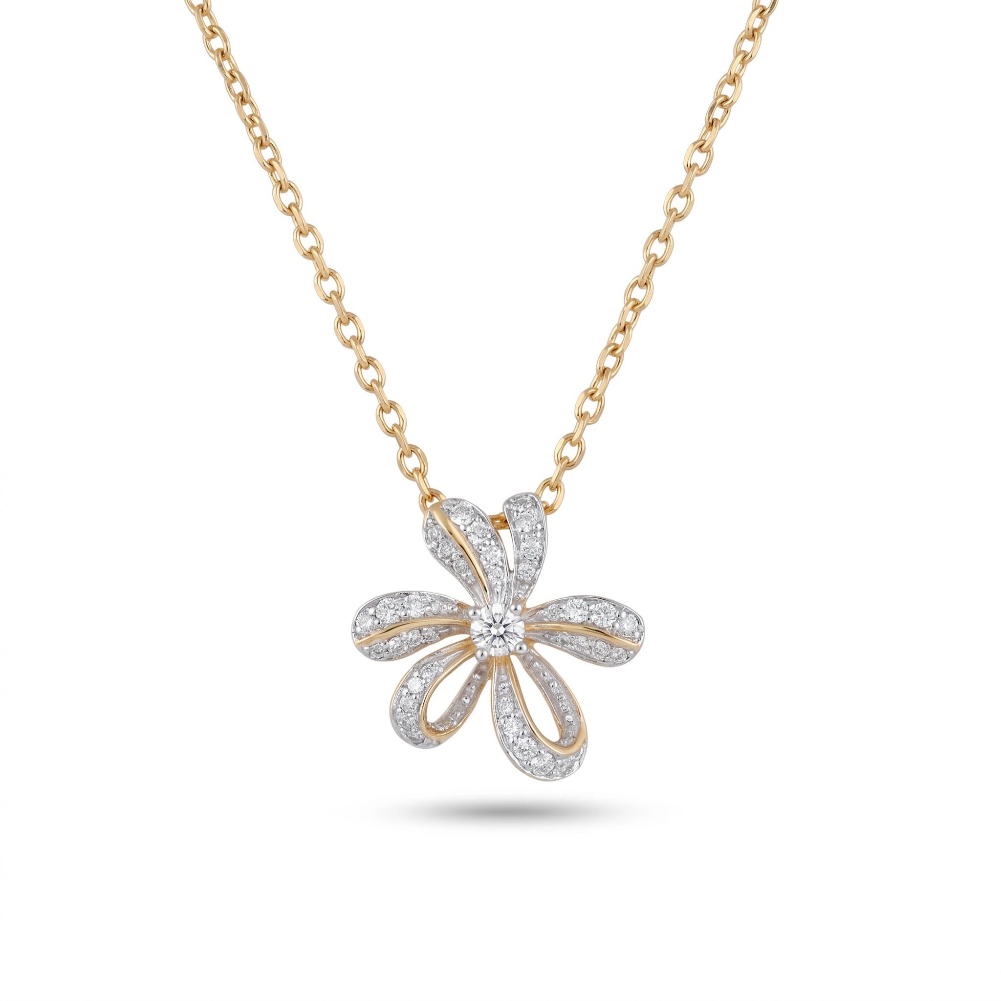 Gold Bloom Flower Pendant