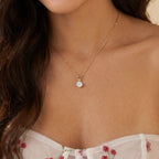 Gold Classic Solitaire Pendant