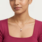 Ruby Glow 18KT Gold Plated Pendant