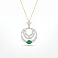 Gold Verde Circle Pendant