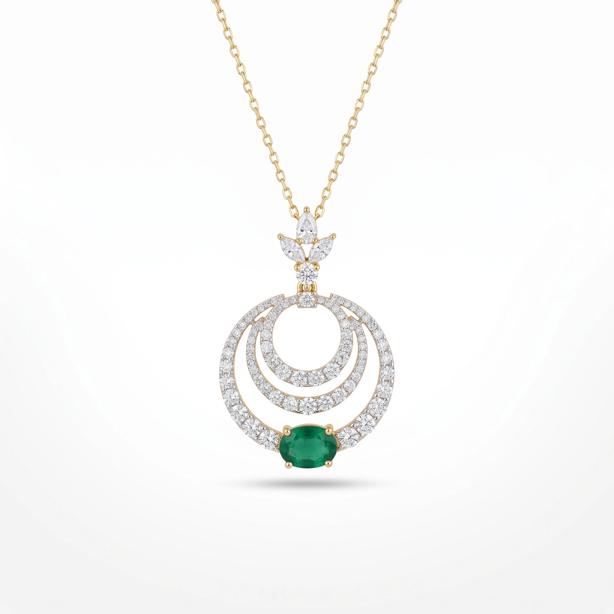 Gold Verde Circle Pendant