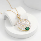 Gold Verde Circle Pendant