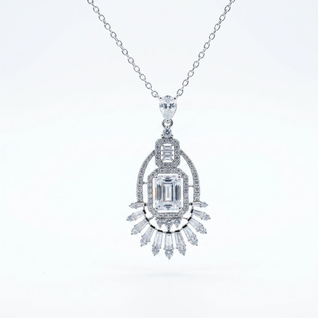 Silver Deco Radiance Pendant