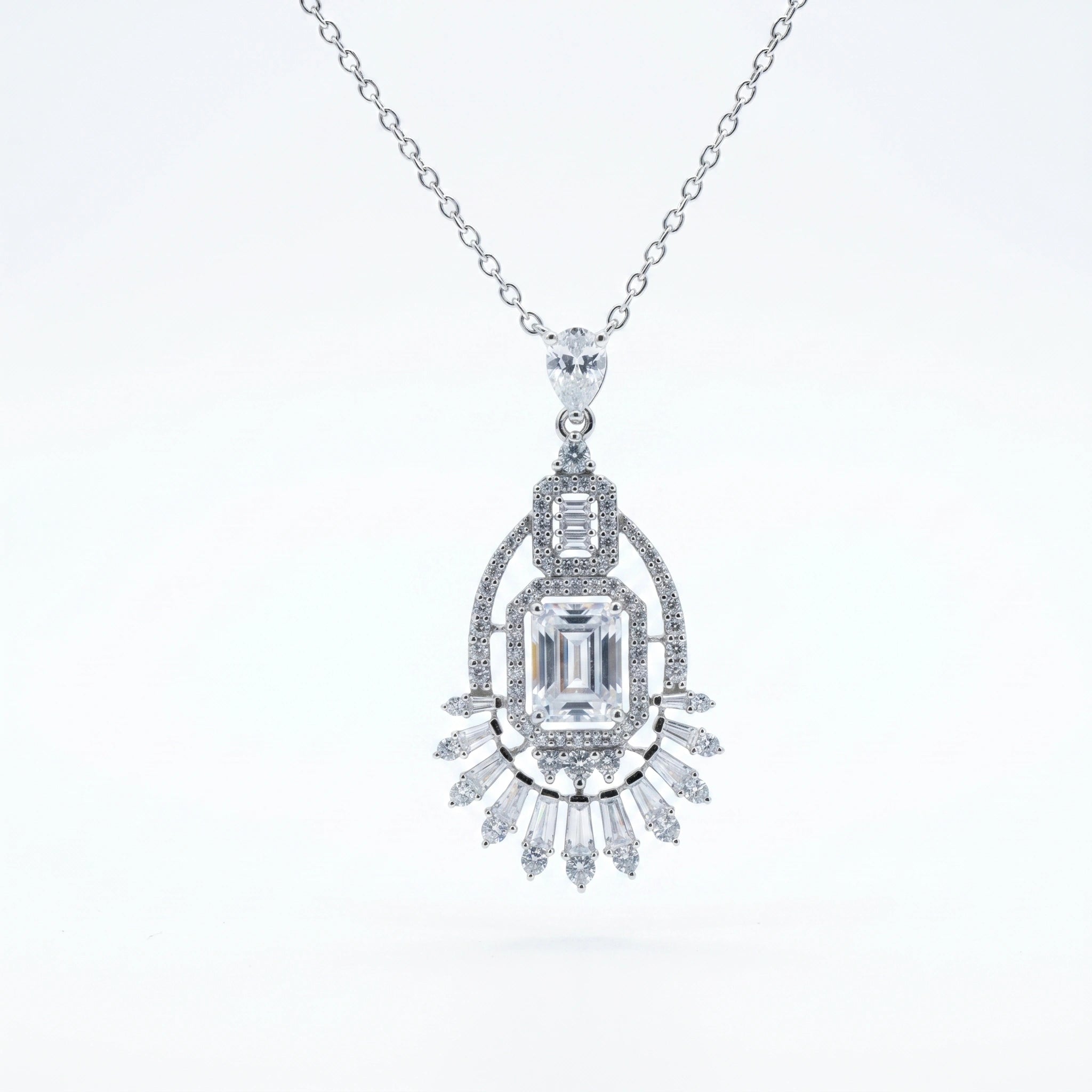 Silver Deco Radiance Pendant