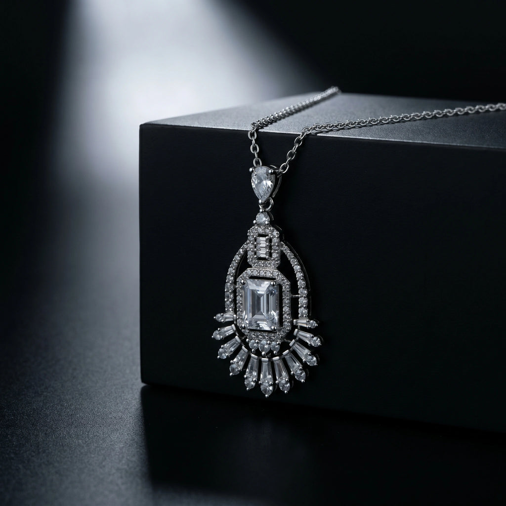 Silver Deco Radiance Pendant