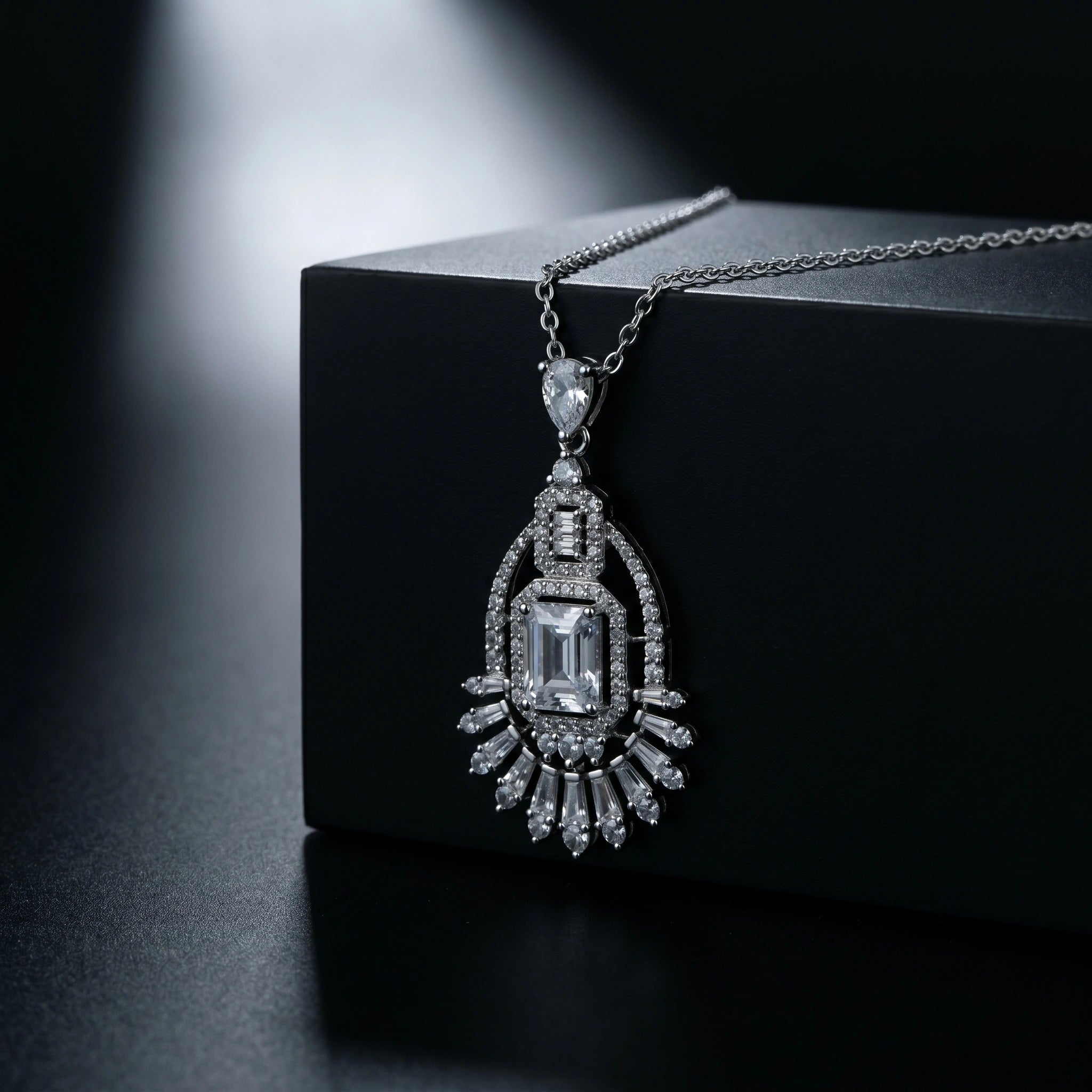 Silver Deco Radiance Pendant