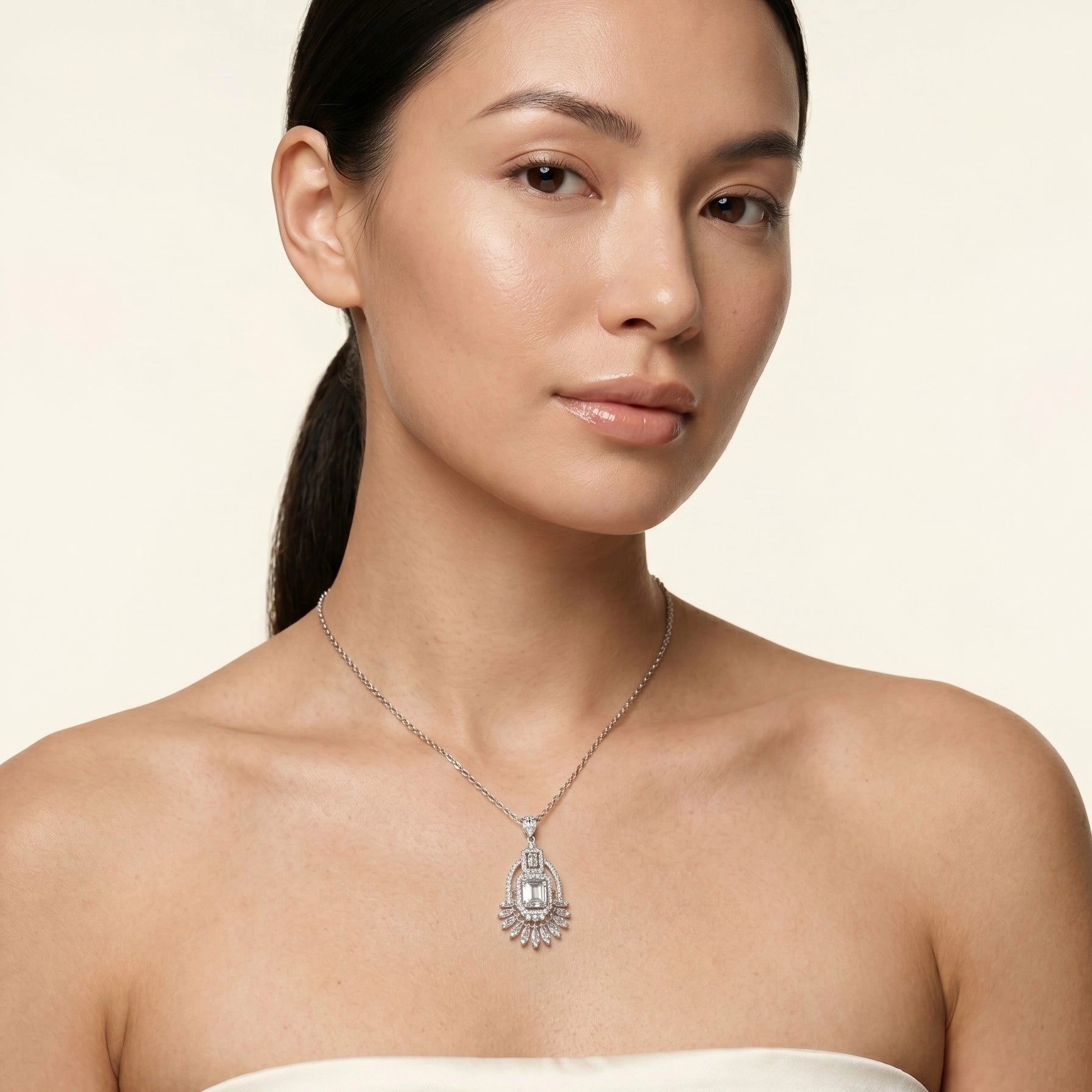 Silver Deco Radiance Pendant