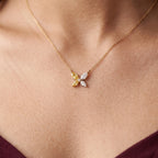 Gold Butterfly Pendant Necklace