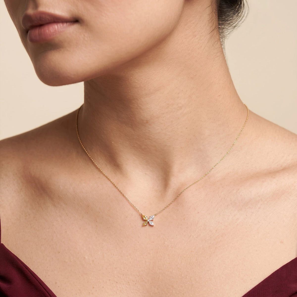 Gold Butterfly Pendant Necklace