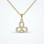 Gold Triple Loop Pendant
