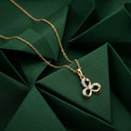 Gold Triple Loop Pendant
