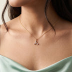 Gold Triple Loop Pendant