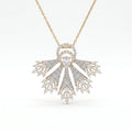 Gold Aurora Fan Pendant