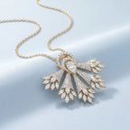 Gold Aurora Fan Pendant