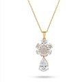 Celestial Blossom Drop Pendant 18KT Gold Plated