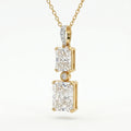 Regal Twin Radiance Pendant 18KT Gold Plated