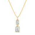 Regal Twin Radiance Pendant 18KT Gold Plated