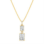 Regal Twin Radiance Pendant 18KT Gold Plated