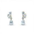 Celestial Blossom Drop Earrings 18KT Gold Plated