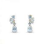 Celestial Blossom Drop Earrings 18KT Gold Plated