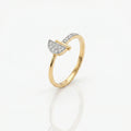Gold Arc Fan Ring