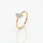 Gold Arc Fan Ring