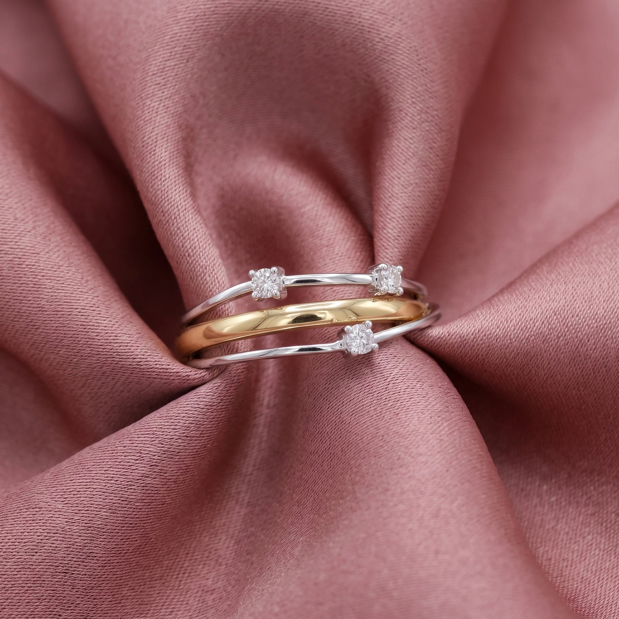 Dual Tone Orbit Ring