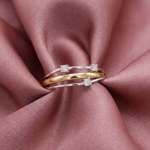 Dual Tone Orbit Ring